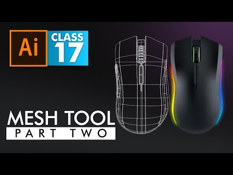 Adobe Illustrator Mesh Tool Part 2 Tracing with Mesh Class 17 Urdu Hindi