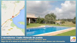 preview picture of video '3 dormitorios 1 baño Vivienda de pueblo en L'Ampolla, Tarragona'