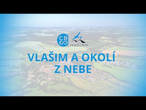 Vlašim a okolí z nebe