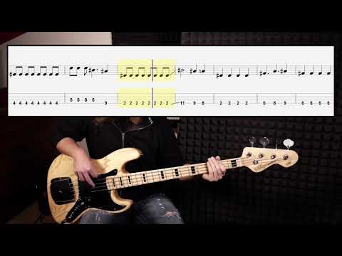 The Killers - Mr. Brightside (bass cover with tabs in video)