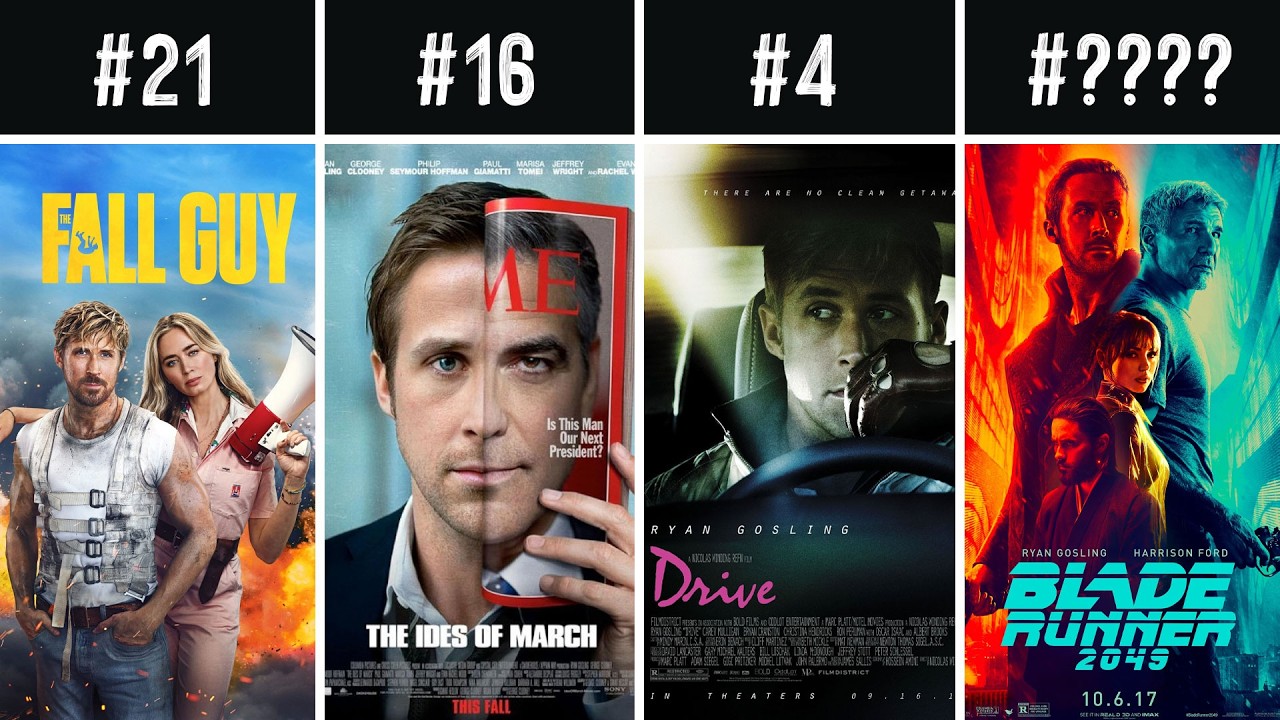 🔥 All 31 Ryan Gosling Movies & TV Series (Essential) Ranked from WORST to BEST by IMDb Rating