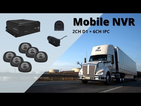 QOHO 2pcs AHD D1 DSM + 6pcs IPC Mobile NVR - Hybrid MNVR