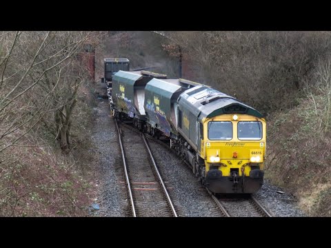 Freightliner Class 66 No. 66515 on 6M25 Hunslet Yard - Crewe Basford Hall on 14.02.21 - HD