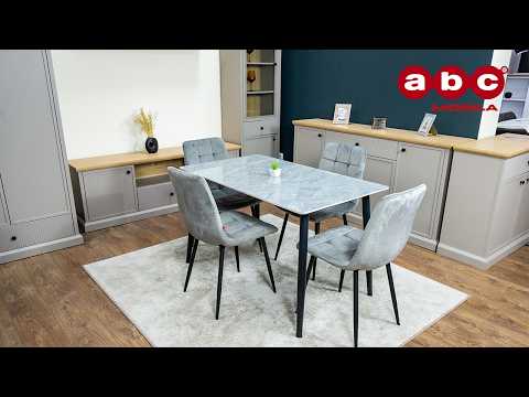 Set Masă Living cu 4 Scaune KJD6314 Gri 1