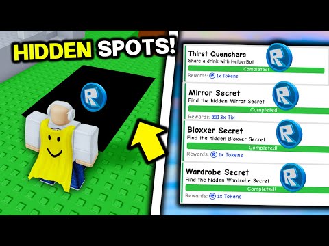 ALL HIDDEN TOKENS & TIX!! (Roblox Classic Hub)
