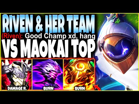 A Toxic Riven & Her Team vs my Top Lane Maokai Season 13 Jak'Sho Build 💀 LoL Top Maokai s13 Gameplay