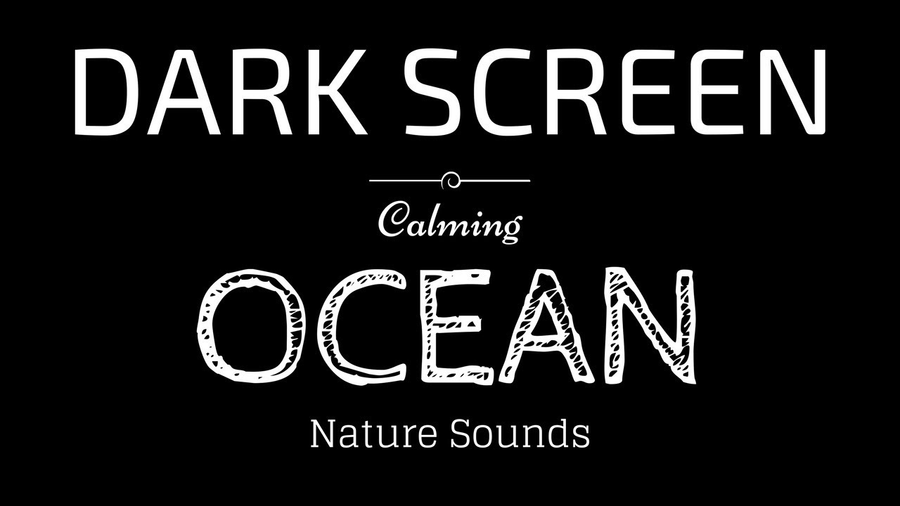 OCEAN WAVES Sounds for Sleeping Dark Screen | Sleep and Relaxation | Black Screen