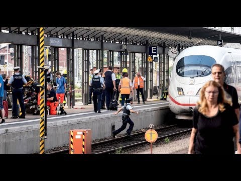 Man African Descent Killed Boy Pushing Him in Front of Train in Frankfurt Germany July 2019 Video