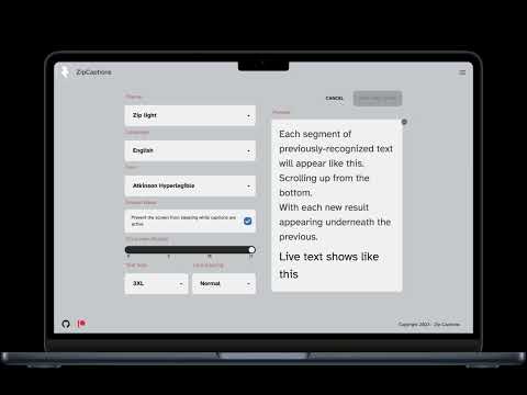 Zip Captions