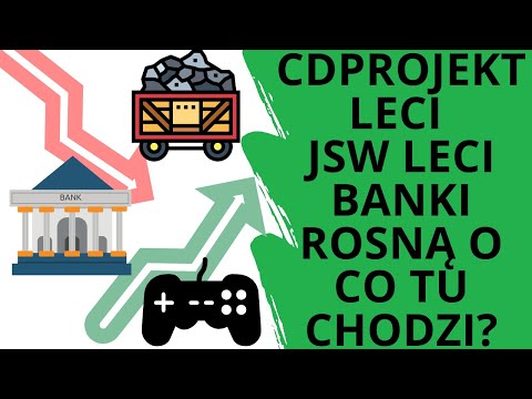 WIG Banki rośnie, CD Projekt zalicza korektę, krew się leje na JSW, sesja na GPW bardzo burzliwa