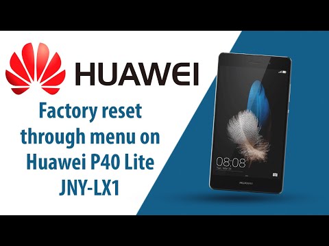 How to Factory  Reset through menu  on Huawei P40 Lite JNY-LX1?