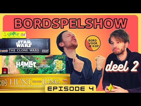 Bord Voor Je Kop bordspelshow E4 Deel 2 - Star Wars The Clone Wars, Hunt for the Ring, Grove, Hamlet