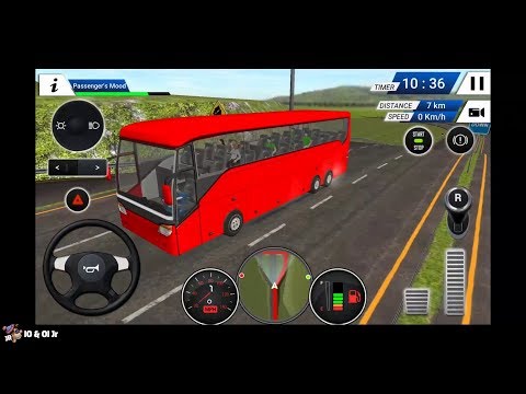 EURO BUS DRIVING SIMULATOR 2018 RED BUS UNLOCKED - ANDROID IOS GAMEPLAY FHD