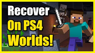 How to Recover Deleted Worlds in Minecraft on PS4 Console (PS4 Tutorial)