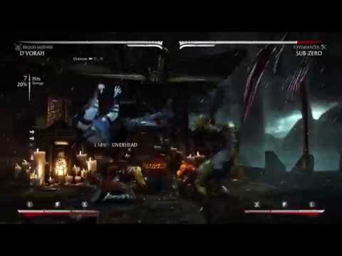 Mortal Kombat X D'Vorah Kombo 30% Meterless Brood Mother