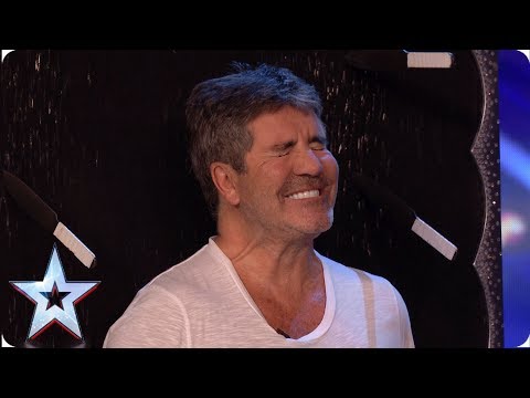 DANGER! Gomonov Knife Show throw 8 KNIVES at Simon Cowell | Auditions | BGT 2019 Video