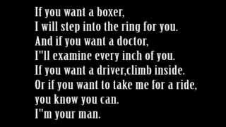 Leonard Cohen - I&#39;m your man.