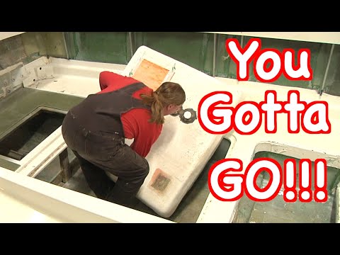 Pulling The fuel Tank And Grinding Fiberglass To Prep The Cockpit For A New Layout!