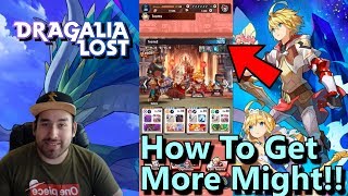 Dragalia Lost - Best Ways To Level Up Might!! | Raid Preparation