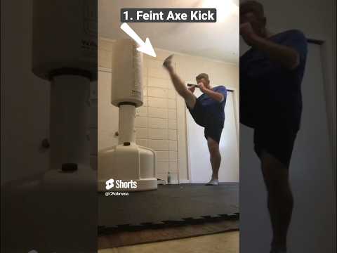 Add the Tornado Kick After you Feint the Axe Kick. #shorts #mma #martialarts