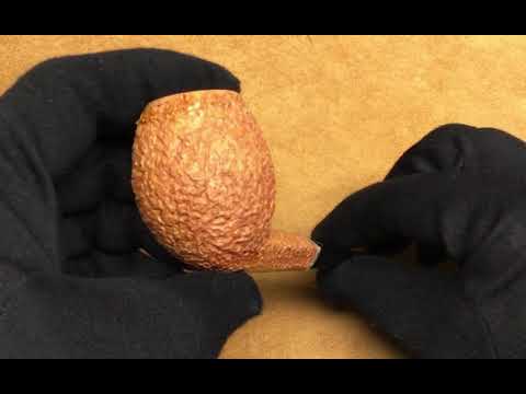 Pipa Ser Jacopo R2 A Spongia rusticata con vera in argento - Fancy Bulldog (SJ13!)