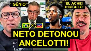 ACUSAÇÃO GRAVE! NETO DETONOU ANCELOTTI E CASA GRANDE METEU O LOUCO CONTRA O BRAZIL!