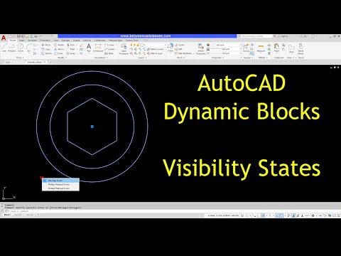 AutoCAD Dynamic Blocks Tutorial: Visibility States