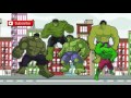 Finger Family Rhymes Superhero Hulk Cartoons Children Nursery Rhymes Collection