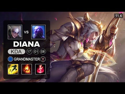 Diana Mid vs Ryze - EUW Challenger Patch 11.4