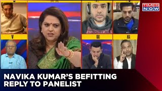 Navika Kumar Gives Befitting Reply To Panelist Who Tried To Smart Her During Debate | Newshour
