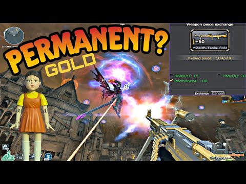 PERMANENT! M240B-Tesla Gold/ Elite PVE Mode Evil Mansion (GamePlay) CrossFire PH | MonarchZombieV4