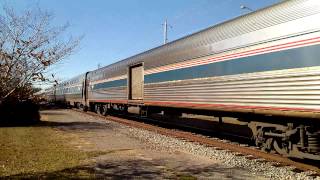 preview picture of video 'NB - Amtrak Crescent, Laurel, MS 30 November 2013'