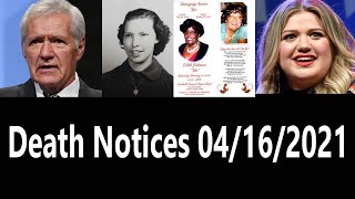 Death Notices 04/16/2021