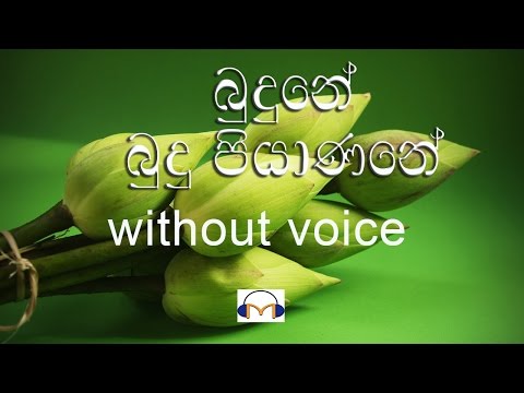 Budune Budu Piyanane Karaoke (without voice) බුදුනේ බුදු පියාණෙනී