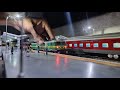 Night Scene Of Indian Railways Station Model Train Announcement At Station