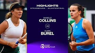 Теннис Danielle Collins vs. Clara Burel | 2024 Strasbourg Quarterfinal | WTA Match Highlights
