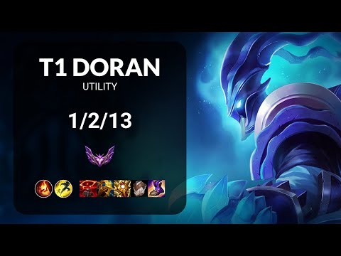 T1 Doran Thresh vs Yuumi UTILITY - KR MASTER Patch 14.24