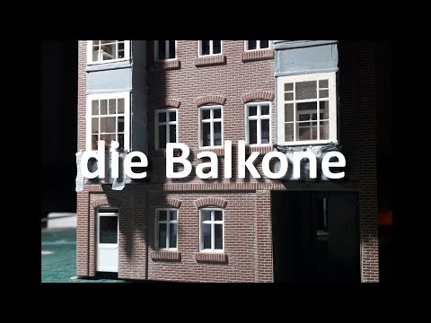 Auwiesen Modell - die Balkone