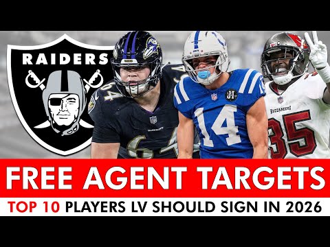 Raiders Free Agent Targets: Top 10 Players Las Vegas Should Target In 2026 NFL Free Agency