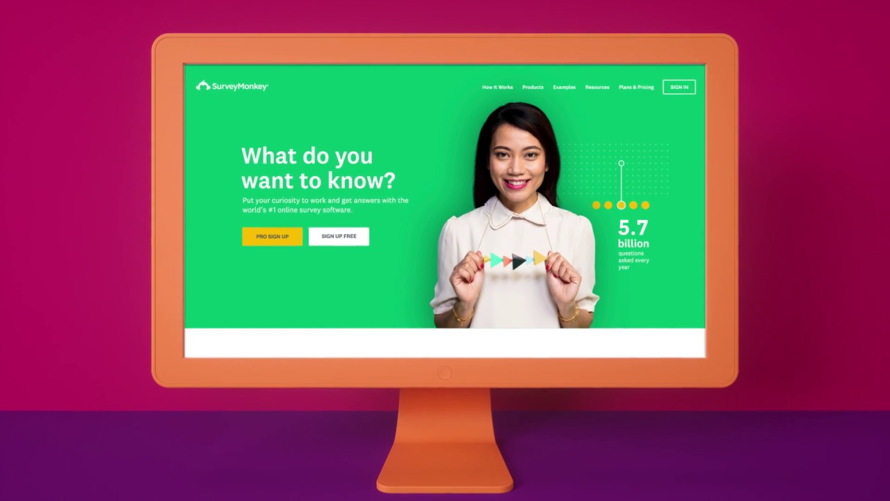 SurveyMonkey online survey platform demonstration video