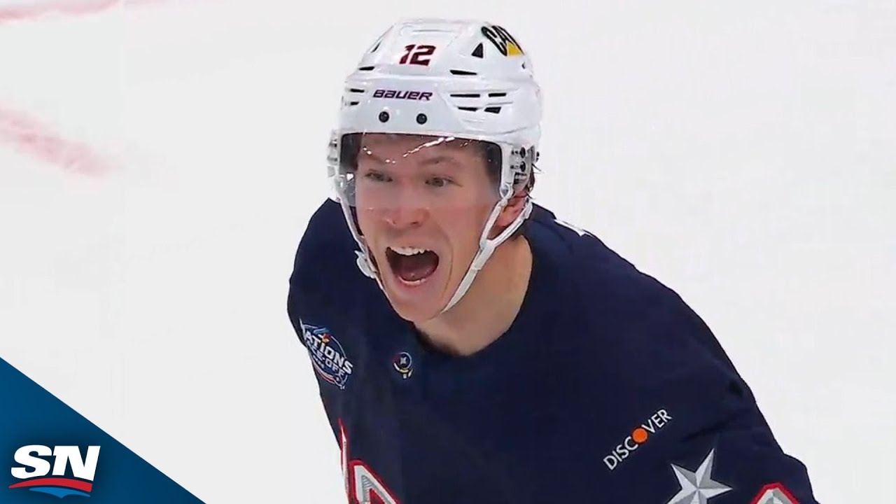 Wild Teammates Connect As Matt Boldy Tips Brock Faber's Shot For Goal Vs. Finland