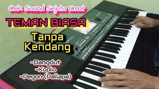 Download lagu TEMAN BIASA - CEK SOUND TANPA KENDANG mp3