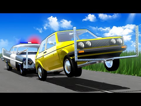 I Built a CAR CATCHER on a Police Car! - The Long Drive