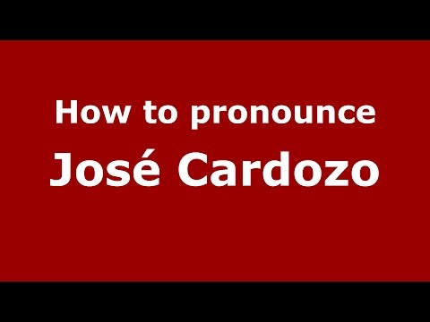 How to pronounce José Cardozo (Spanish/Argentina) - PronounceNames.com