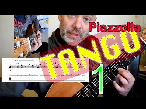 La Muerte del Angel Astor Piazzolla Classical Guitar Lesson (PART 1)