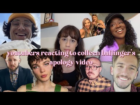 youtubers reacting to colleen ballinger's "apology" for 8 mins straight