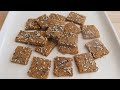 FLAXSEED Everything Crackers Recipe Gluten Free No Sugar Vegan