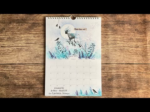Mindful Monday with our Woodland Sprite in June by Jo Rice #laviniastamps #calendar