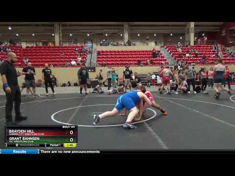 14U Boys 250 Brayden Hill Garden City Wrestling Club Vs Grant Bahnsen Vici Wrestling Club