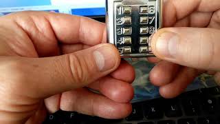 Trixes 10 digit combination lock picked without the code!